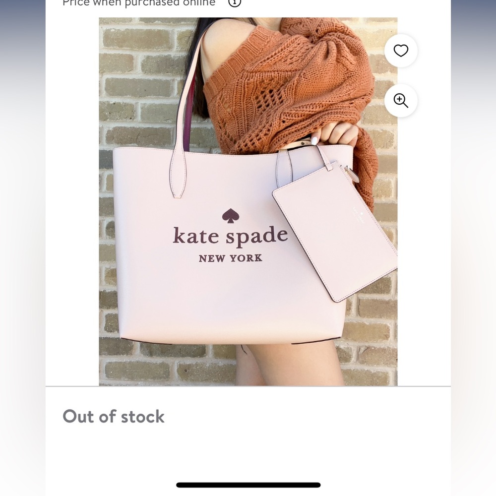 Kate Spade Reversible Leather Tote Excellent Condition!
